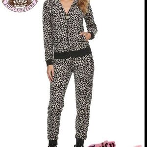 🐆 Leopard 🐆 Print 💛 Track Velour Set L/M